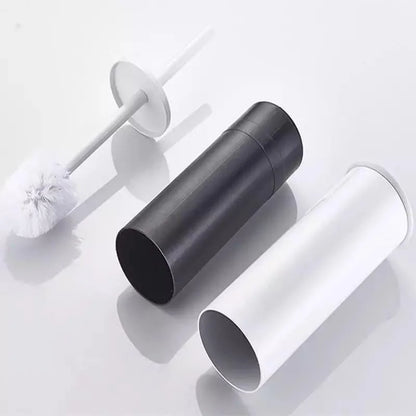 Monzzi Bathroom Aluminum Toilet Brush and Holder Set