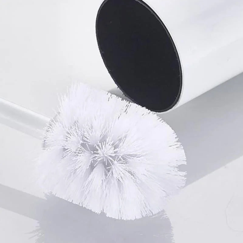 Monzzi Bathroom Aluminum Toilet Brush with Holder
