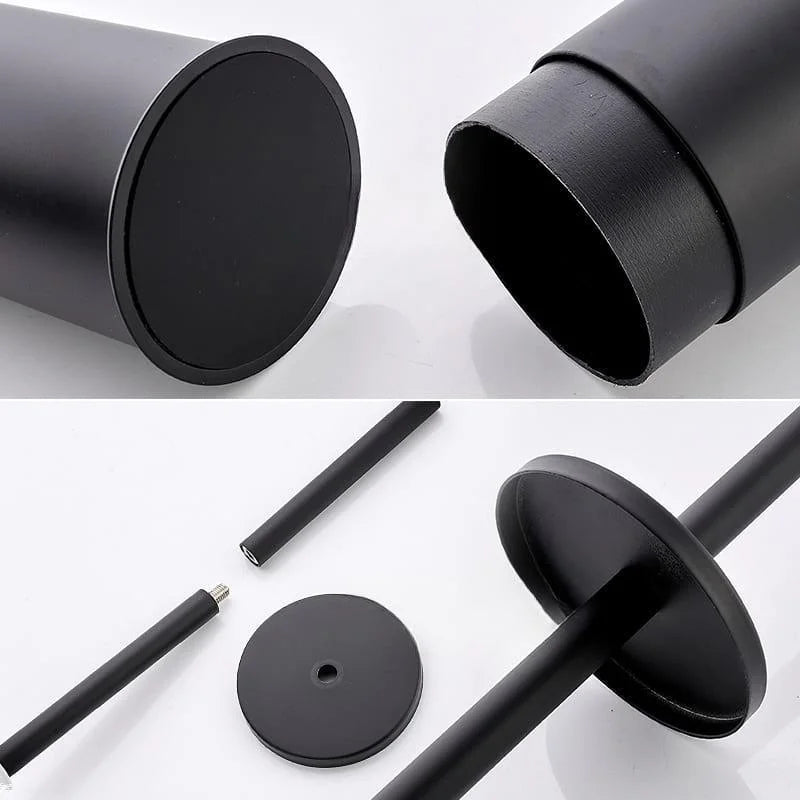 Monzzi Bathroom Aluminum Toilet Brush and Holder Set