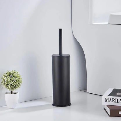 Monzzi Bathroom Aluminum Toilet Brush and Holder Set