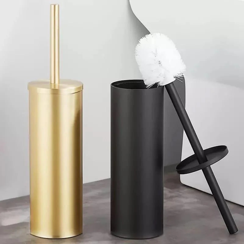 Monzzi Bathroom Aluminum Toilet Brush and Holder Set