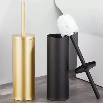 Monzzi Bathroom Aluminum Toilet Brush and Holder Set