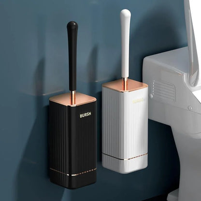 Monzzi Flexible Bristle Silicone Toilet Brush with Holder