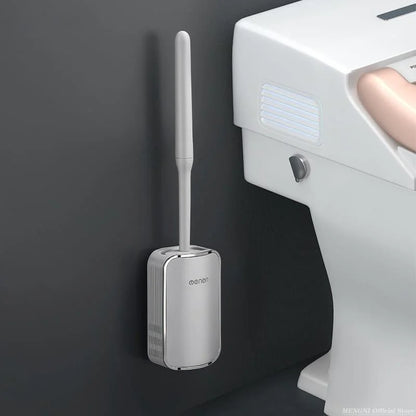 Monzzi Bathroom Silicone Toilet Brush with Holder
