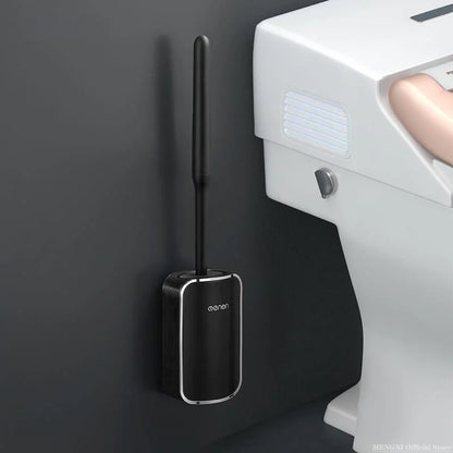 Monzzi Bathroom Silicone Toilet Brush with Holder
