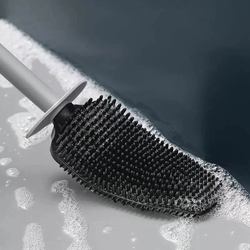 Monzzi Bathroom Silicone Toilet Brush with Holder