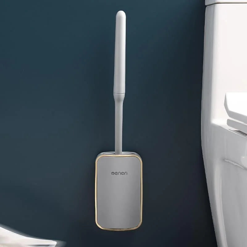 Monzzi Bathroom Silicone Toilet Brush with Holder