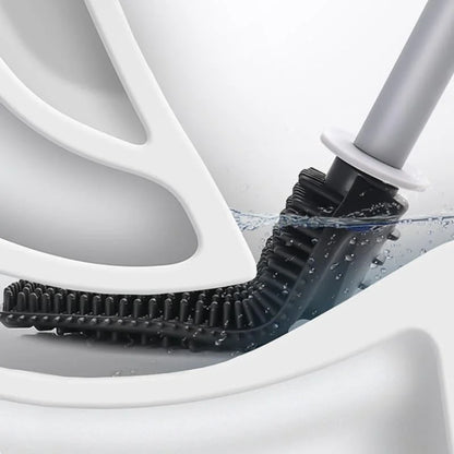 Monzzi Bathroom Silicone Toilet Brush with Holder
