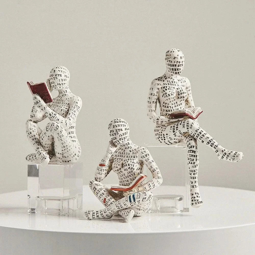 Monzzi Abstract Resin Sculpture for Stylish Living Room Decor