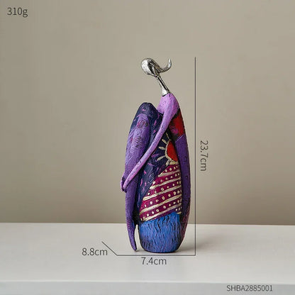 Abstract Resin Sculpture in Nordic Style for Elegant Monzzi DesignDecor