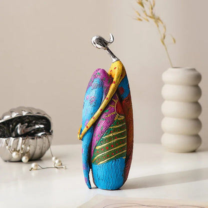 Abstract Resin Sculpture in Nordic Style for Elegant Monzzi DesignDecor