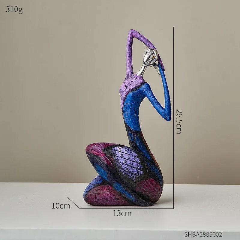 Abstract Resin Sculpture in Nordic Style for Elegant Monzzi DesignDecor