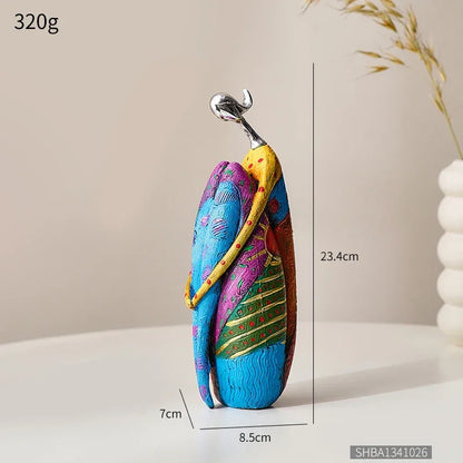 Abstract Resin Sculpture in Nordic Style for Elegant Monzzi DesignDecor