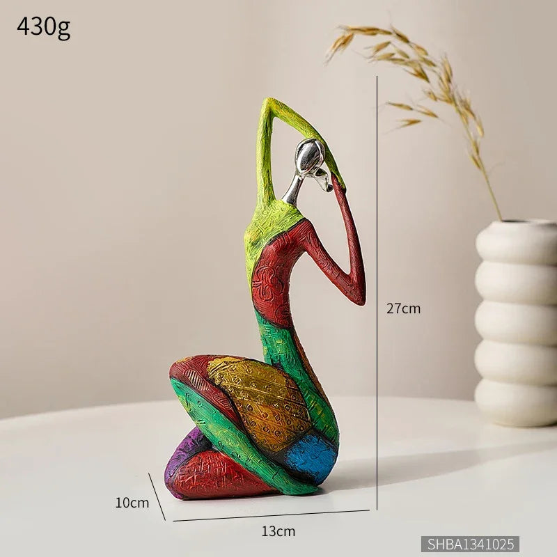 Abstract Resin Sculpture in Nordic Style for Elegant Monzzi DesignDecor