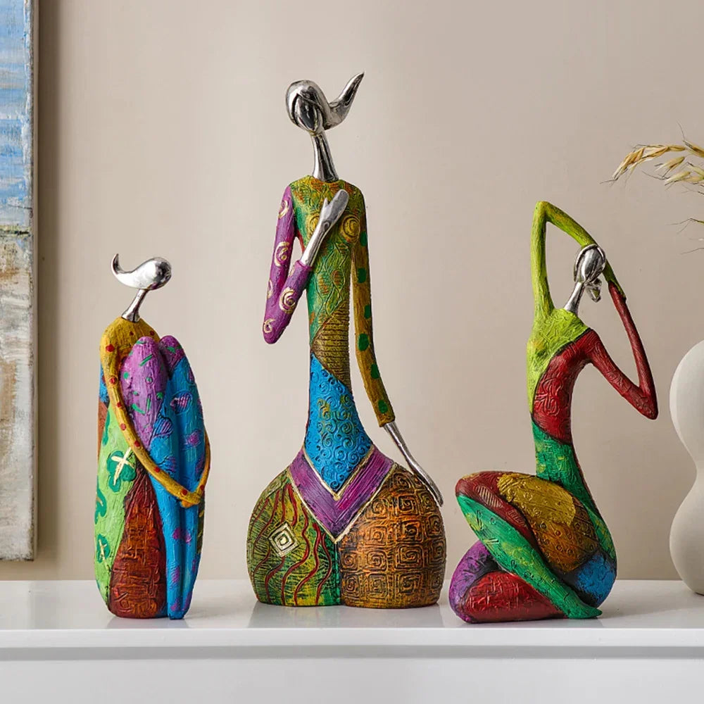 Abstract Resin Sculpture in Nordic Style for Elegant Monzzi DesignDecor
