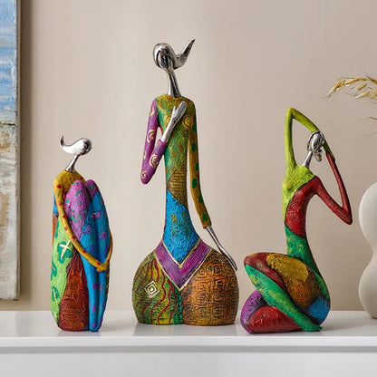 Abstract Resin Sculpture in Nordic Style for Elegant Monzzi DesignDecor