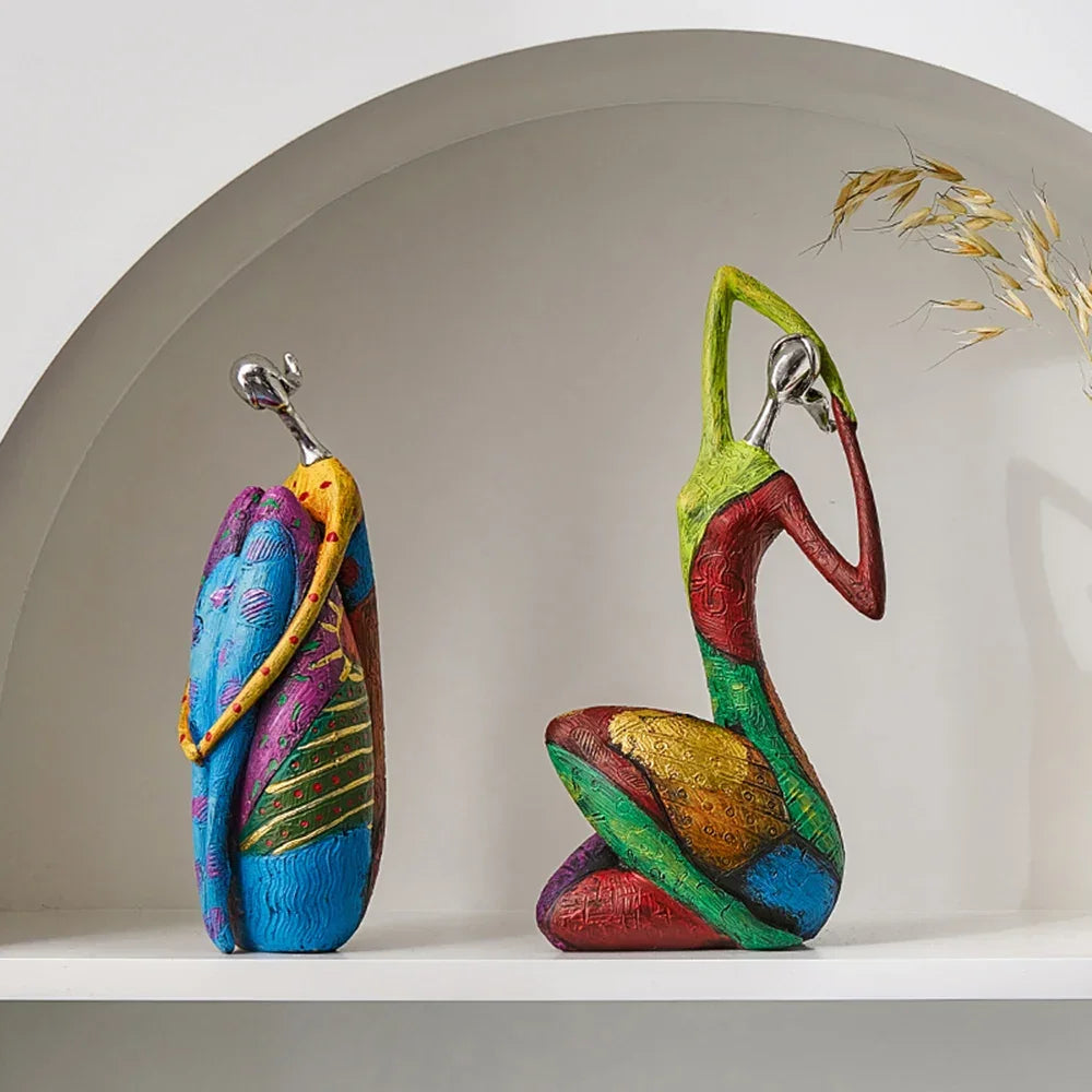 Abstract Resin Sculpture in Nordic Style for Elegant Monzzi DesignDecor