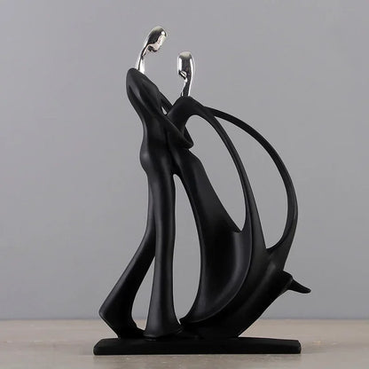 Northern Style Resin Couple Dancing Sculpture for Monzzi Room Decor