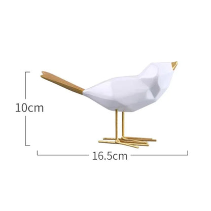 Monzzi Resin Geometric Bird Decorative Sculpture