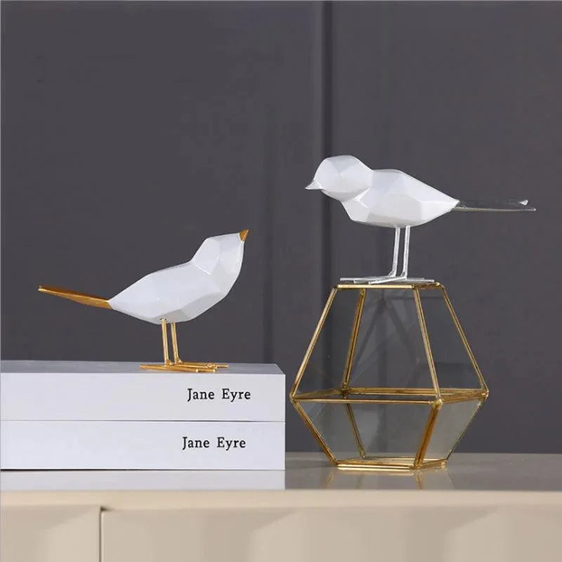 Monzzi Resin Geometric Bird Decorative Sculpture