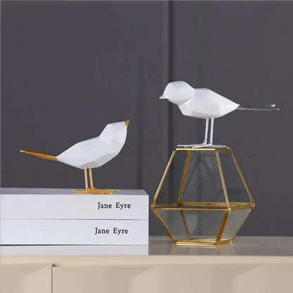 Monzzi Resin Geometric Bird Decorative Sculpture