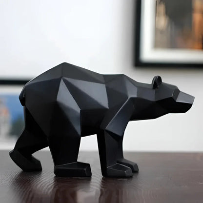 Monzzi Resin Geometric Polar Bear Decorative Sculpture