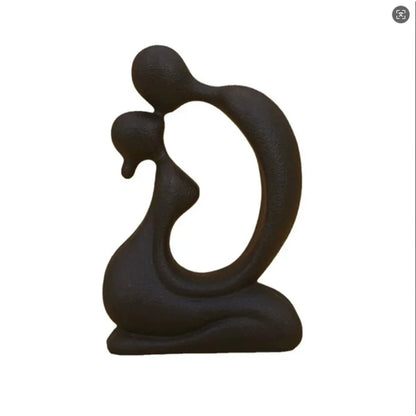 Contemporary Resin Sculpture of a Couple Embracing