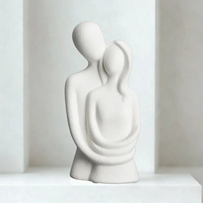 Matte Ceramic Monzzi Nordic Abstract Couple Sculpture