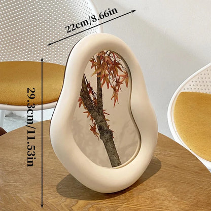 Elegant Makeup Mirror with Monzzi Ceramic Frame