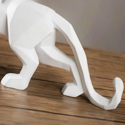 Resin Leopard Figurine for Elegant Monzzi Table Decor