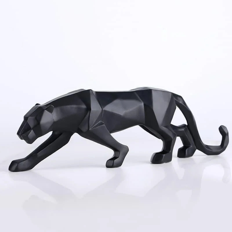 Resin Leopard Statue for Elegant Monzzi Table Decor