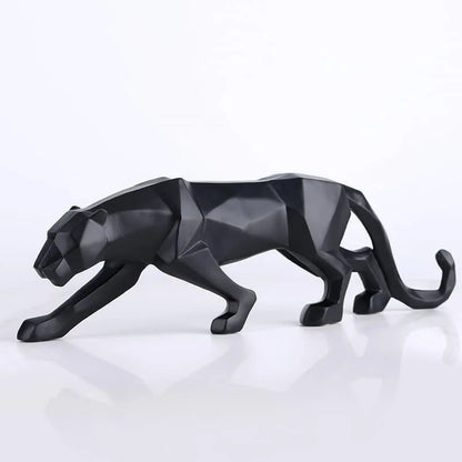 Resin Leopard Statue for Elegant Monzzi Table Decor