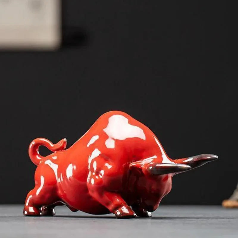 Ceramic Bull Statue for Monzzi Decoration