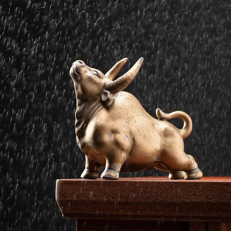 Ceramic Bull Statue for Monzzi Decoration