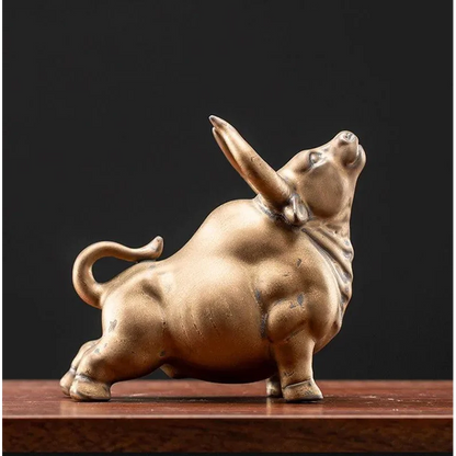 Ceramic Bull Statue for Monzzi Decoration
