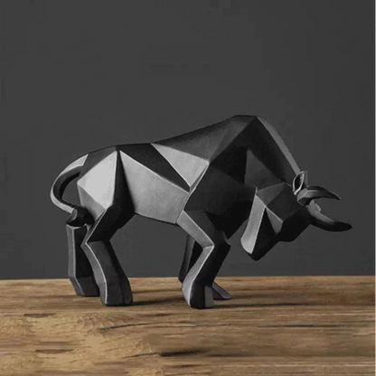 Resin Bull Statue for Monzzi Table Decor