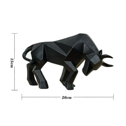 Resin Bull Statue for Monzzi Table Decor