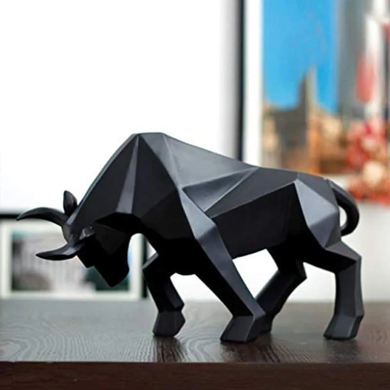Resin Bull Statue for Monzzi Table Decor