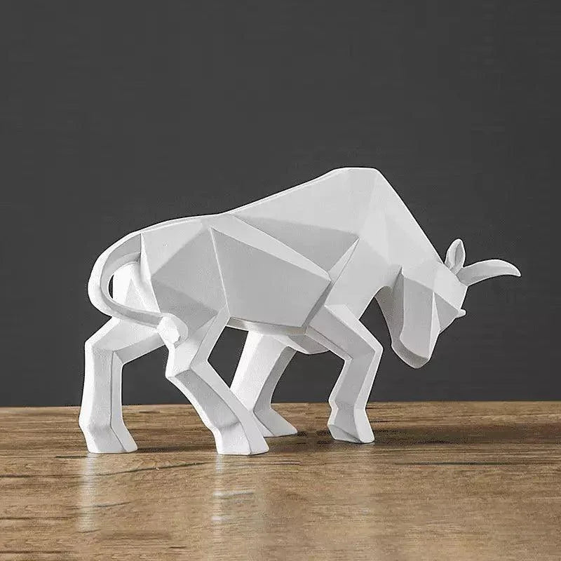 Resin Bull Statue for Monzzi Table Decor
