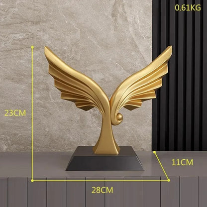 Contemporary Resin Sculpture with Crystal Ball for Elegant Home Decor