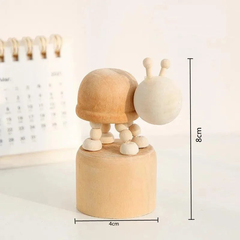 Handcrafted Wooden Animal Decorative Statues Monzzi