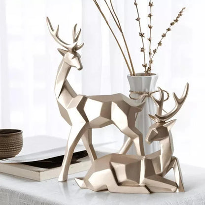 Set of 2 Resin Deer Table Decorations by Monzzi