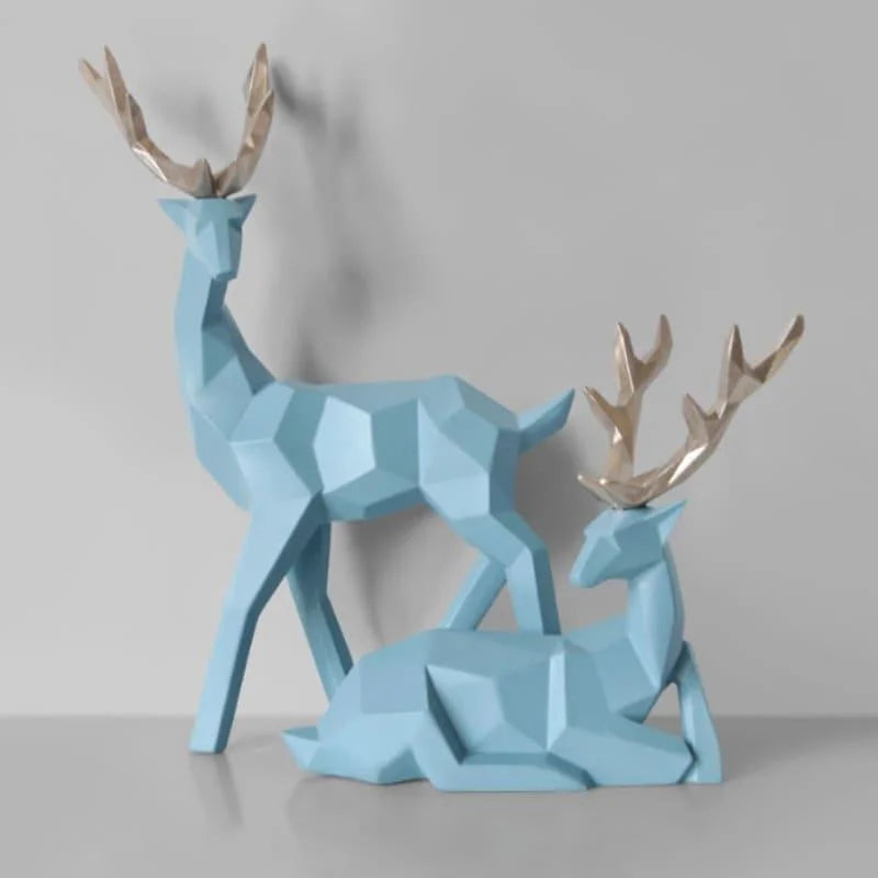 Set of 2 Resin Deer Table Decorations by Monzzi