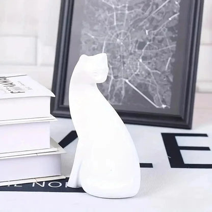 Resin Cat Statues for Elegant Home Decor