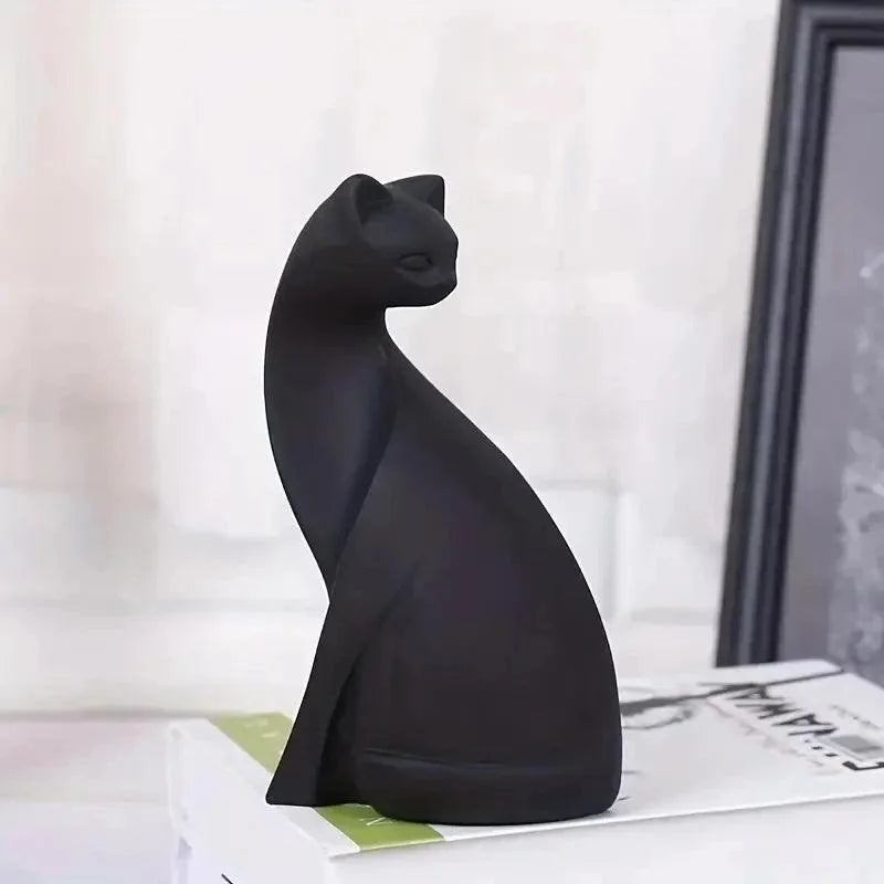 Resin Cat Statues for Elegant Monzzi Home Decor