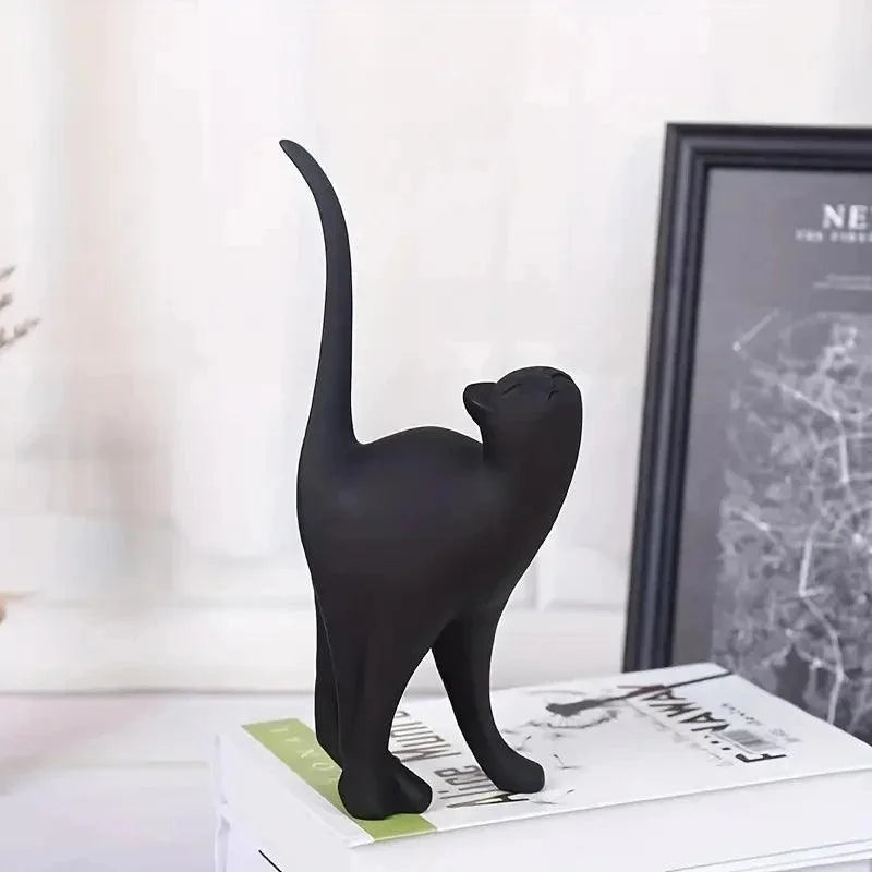 Resin Cat Statues for Elegant Monzzi Home Decor