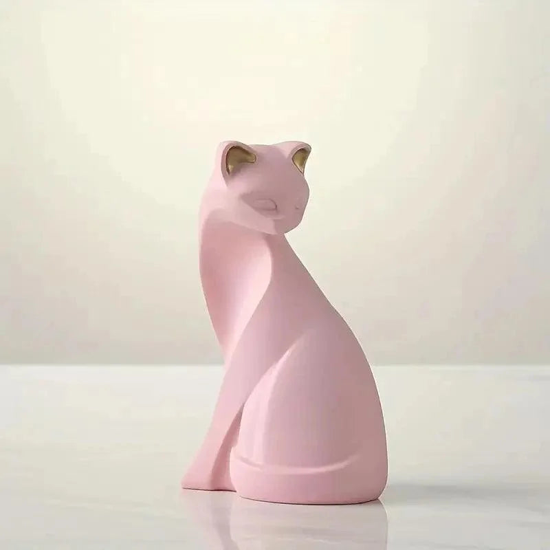 Resin Cat Statues for Elegant Monzzi Home Decor
