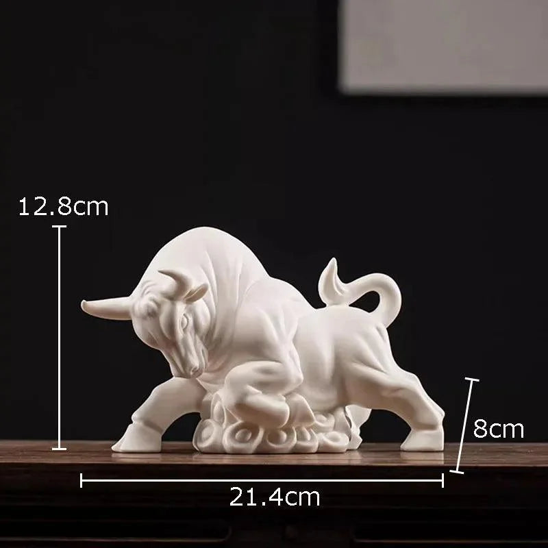 Elegant Golden Bull Statue: A Symbol of Prosperity for Your Living Room