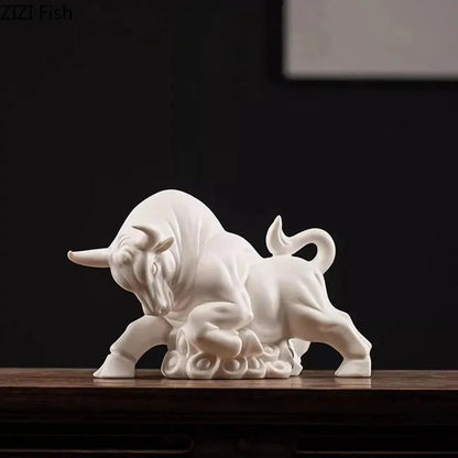 Elegant Golden Bull Statue: A Symbol of Prosperity for Your Living Room
