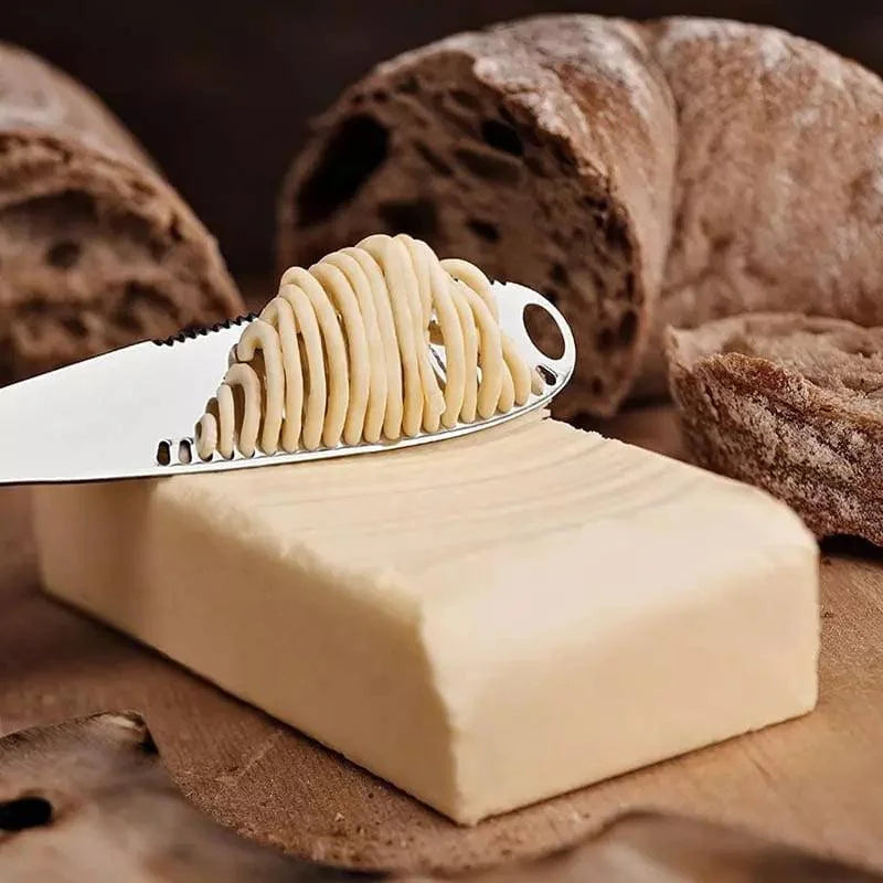 Stainless Steel Serrated Butter and Jam Spatula Knife by Monzzi